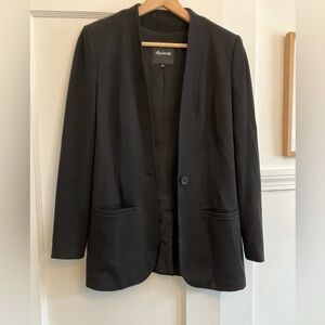 Madewell Tribune Blazer, Black, Size 00